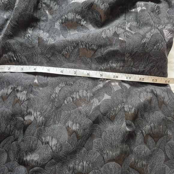 Trina Turk Elegant Metallic Fully Lined Mini Dress Black Sz 6 - Picture 10 of 10